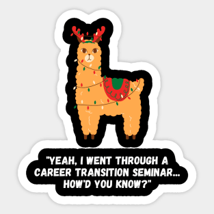 The Christmas Llama Sticker